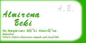 almirena beki business card